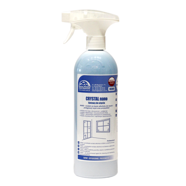Środek do mycia luster i szyb Dolphin Crystal nano 750 ml